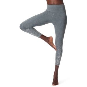Sweaty Betty All Day Foil 7/8 Leggings In Blue Terrazzo Placement